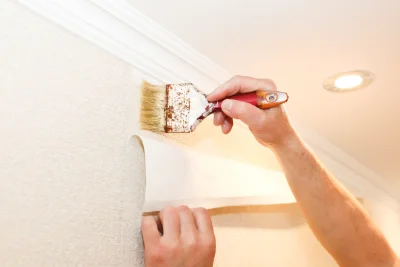 Pose de papier peint à Guilly — revêtements muraux et toiles de verre